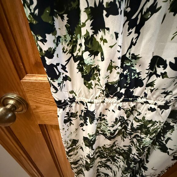 Ranna Gill Aida Embroidered Green/White Floral Jumpsuit, NWT SZ L - Picture 9 of 12